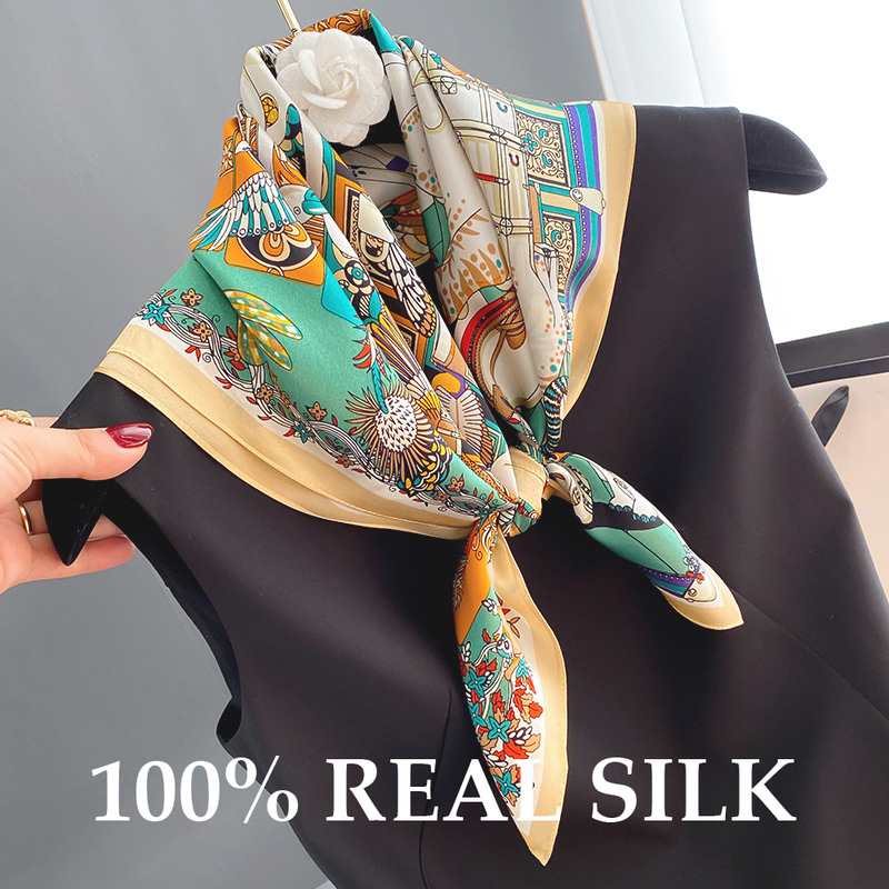 Women'S Fashion Poncho - Luxury Fashion 100% Pure Silk Scarf