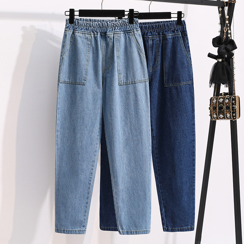 Mom Jeans Women - 2025 Fashionable Stretch Waist Casual Harlen