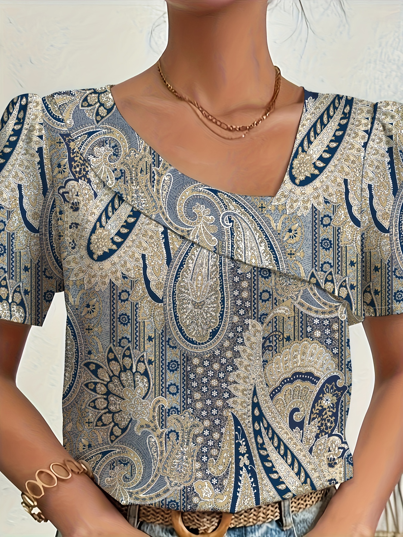 Women'S Fashion Essentials - Plus Size Temperament Blouse Casual Loose