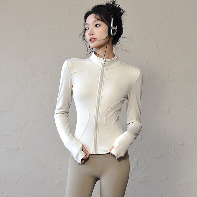 Women'S Fashion Long Coat - Long Sleeve Sports Jacket Women Zip