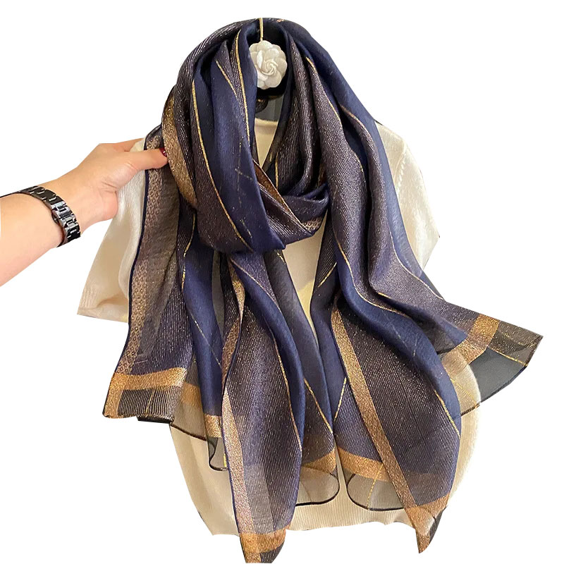Women'S Fashion Poncho - 2024 Solid Silk wool scarf for