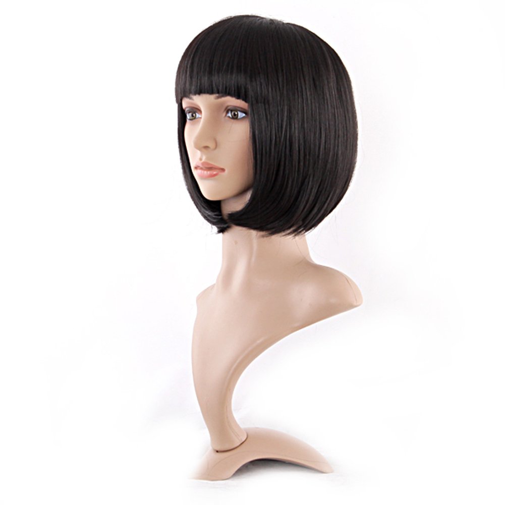 Women Fashion Photoshoot - 12 Inch 30cm Black Short Straight
