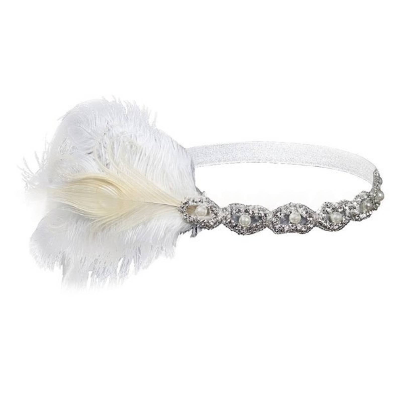 Women'S Fashion Of The 1920S - Jazz Age Feather Headband Vintage Design