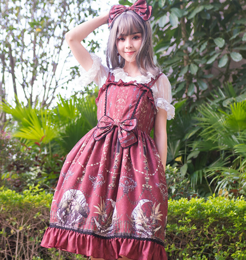 Women'S Fashion Victorian - Sweet princess lolita strap dress vintage