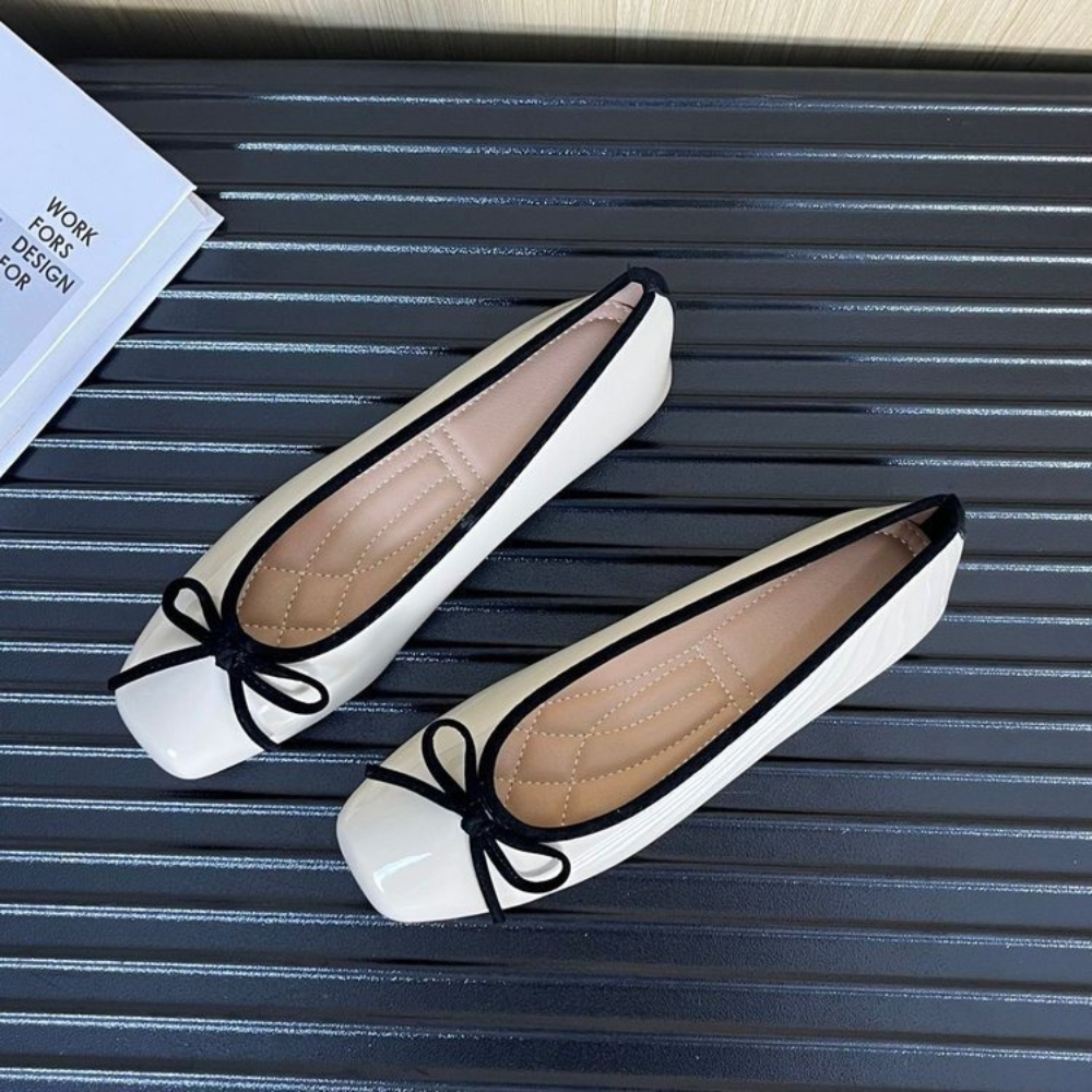 Women'S Fashion Line - Women Nude Pink Patent Leather Ballet