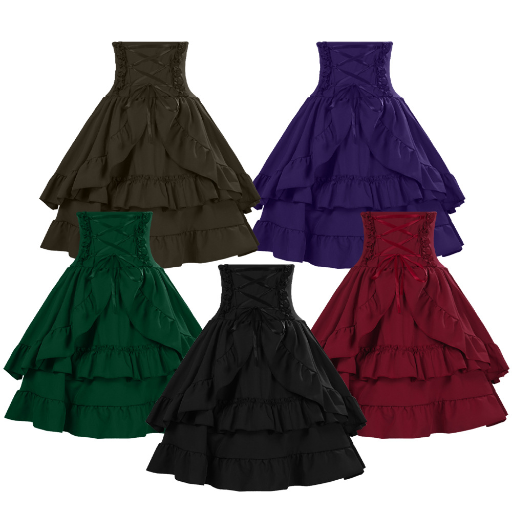 Women'S Fashion Layering - Summer Gothic Retro Lolita Skirt Women