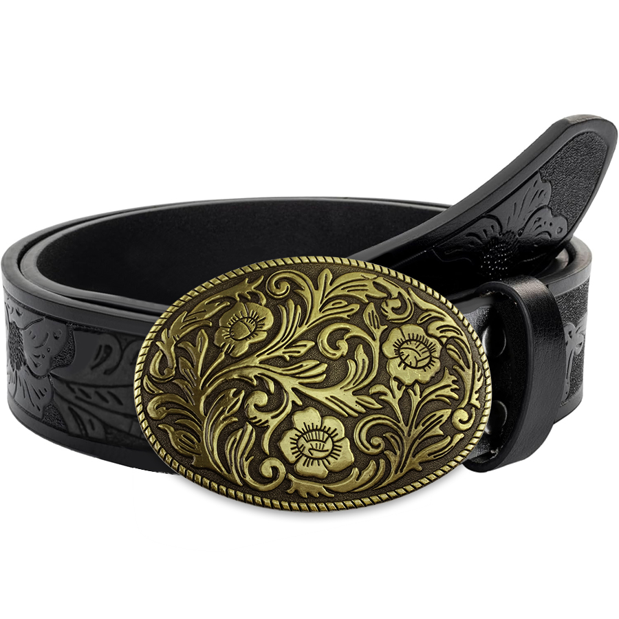 Tang Grass Pattern Buckle Belt - Women Fashion Nz incelemesi ve fiyatı