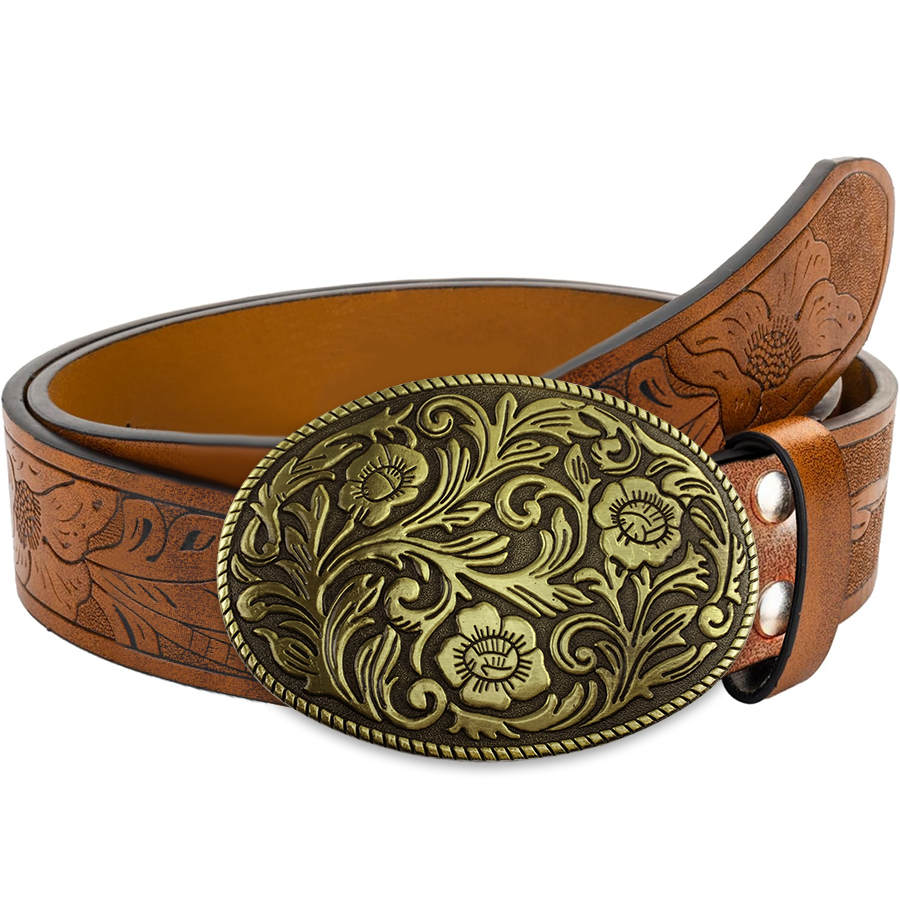 Tang Grass Pattern Buckle Belt - Women Fashion Nz incelemesi ve fiyatı
