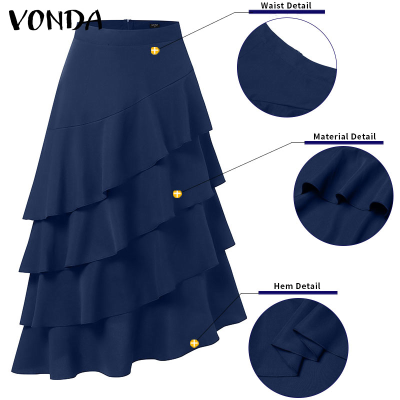 VONDA Plus Size 5XL Women Long - Women'S Fashion Layering incelemesi ve fiyatı