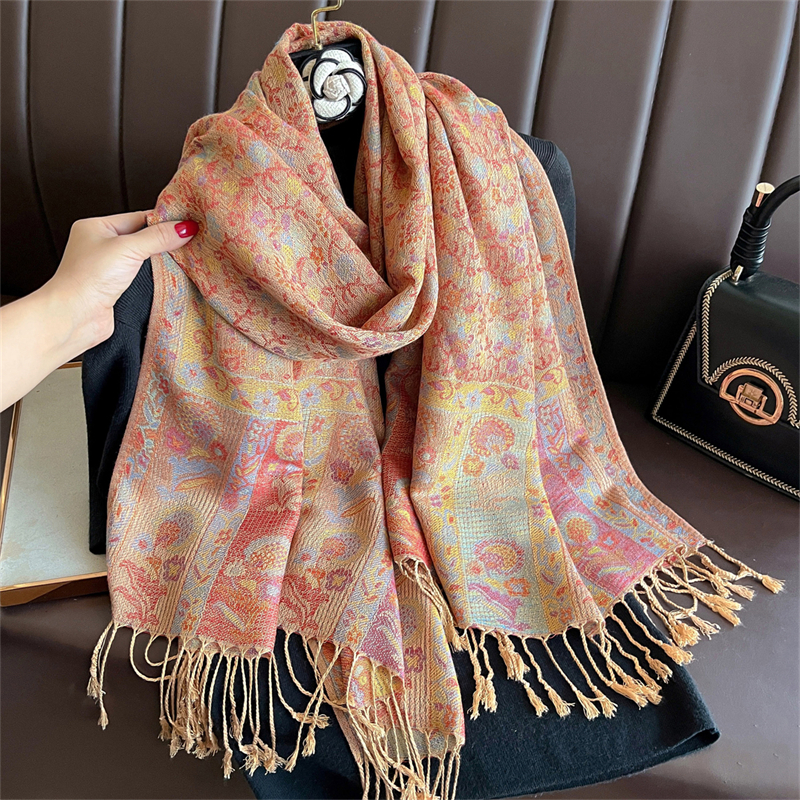 Luxury Embroidery Cashmere Win - Women'S Fashion Poncho incelemesi ve fiyatı