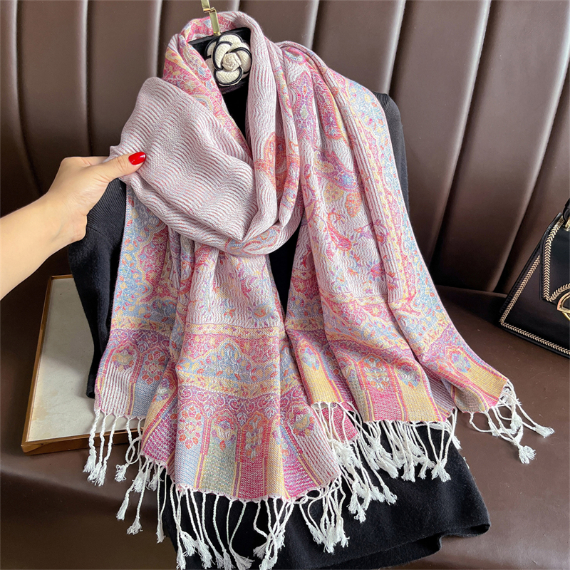 Luxury Embroidery Cashmere Win - Women'S Fashion Poncho incelemesi ve fiyatı