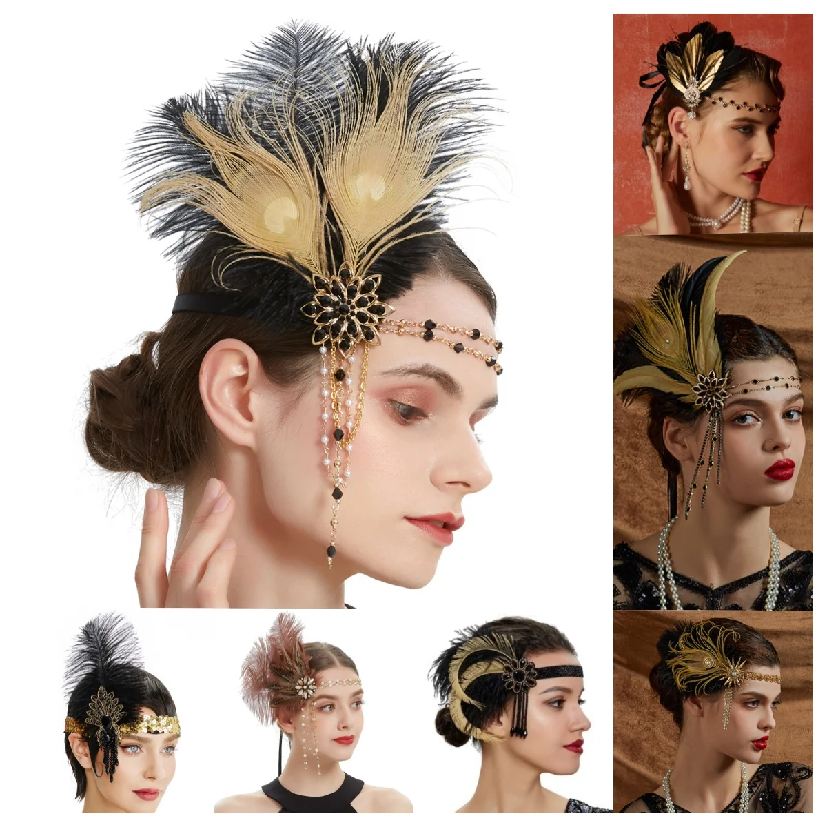 Rhinestone HairBand 1920s Vint - Women'S Fashion Of The 1920S incelemesi ve fiyatı
