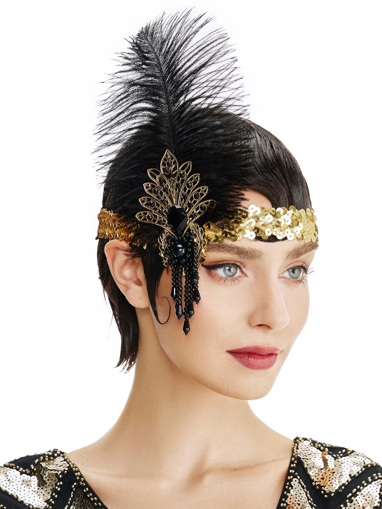 Rhinestone HairBand 1920s Vint - Women'S Fashion Of The 1920S incelemesi ve fiyatı