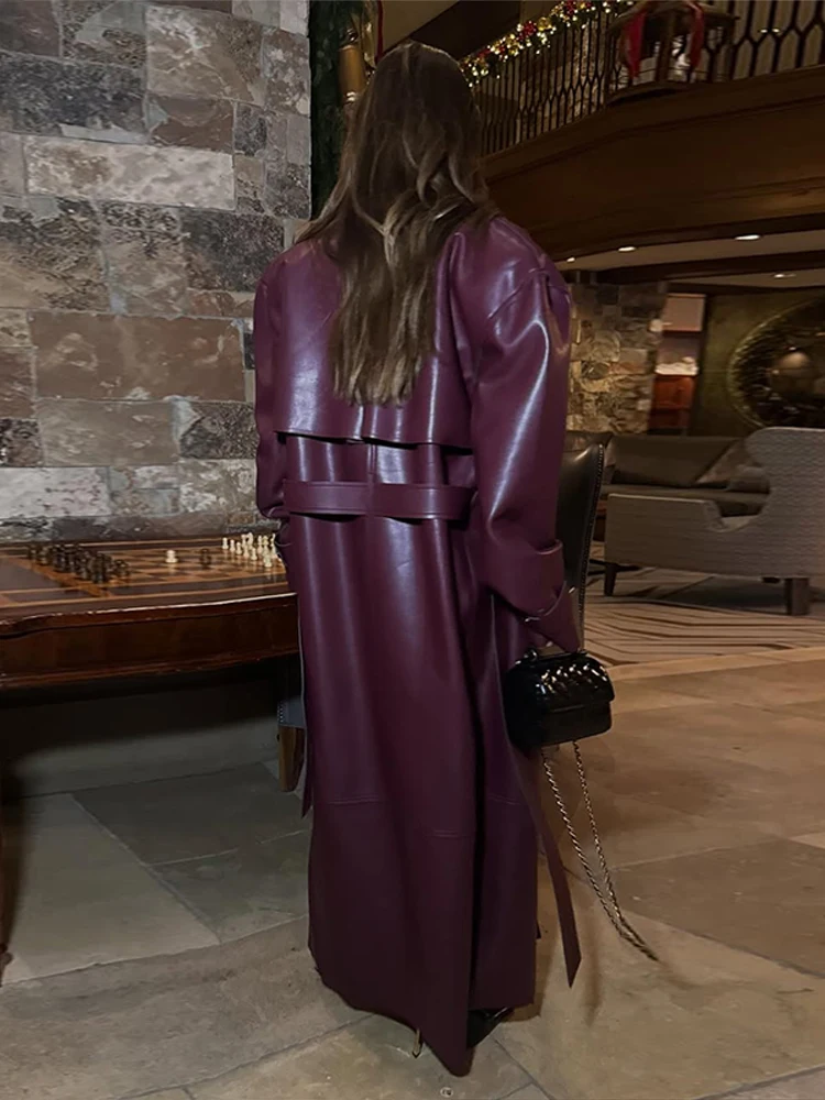 Fashion PU Leather Long Overco - Women'S Fashion Essentials incelemesi ve fiyatı