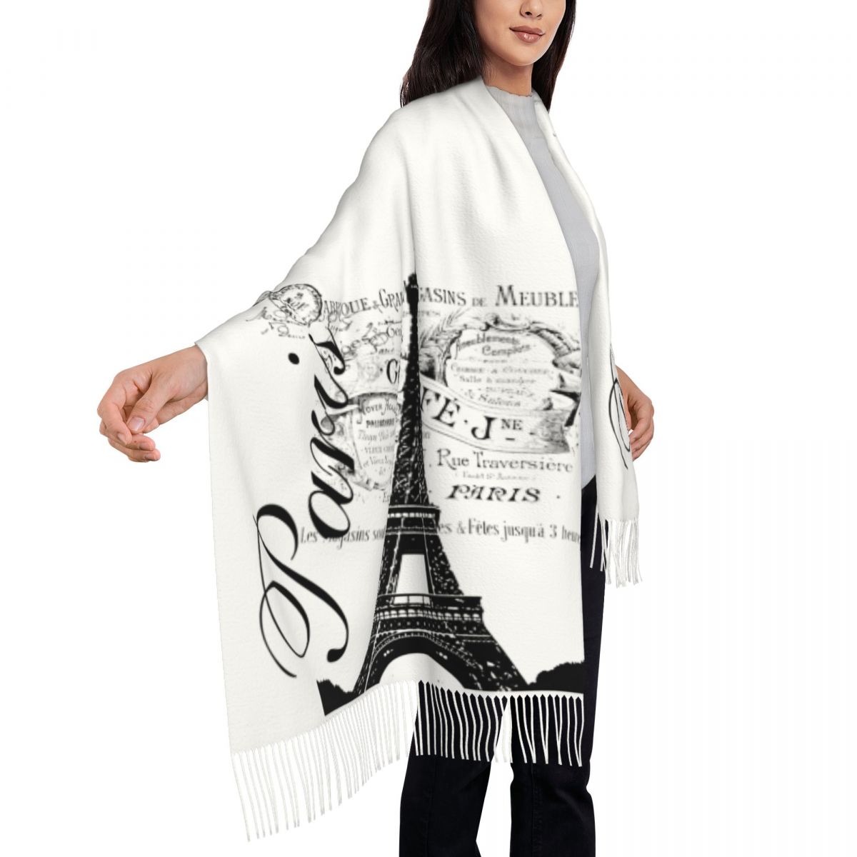 Custom Printed Vintage Eiffel  - Women'S Fashion Paris incelemesi ve fiyatı