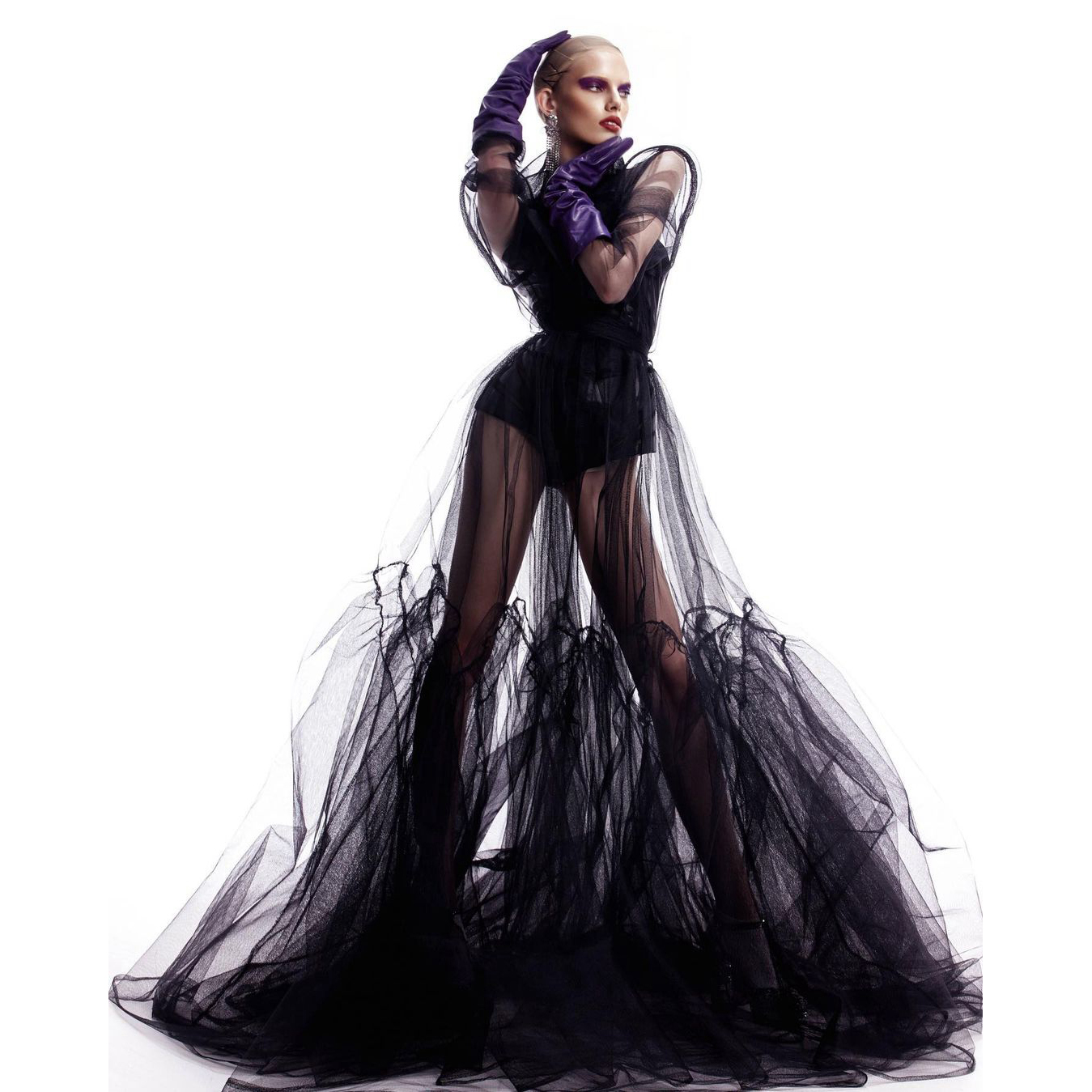 2023 New Fashion Black Tulle R - Women Fashion Photoshoot incelemesi ve fiyatı