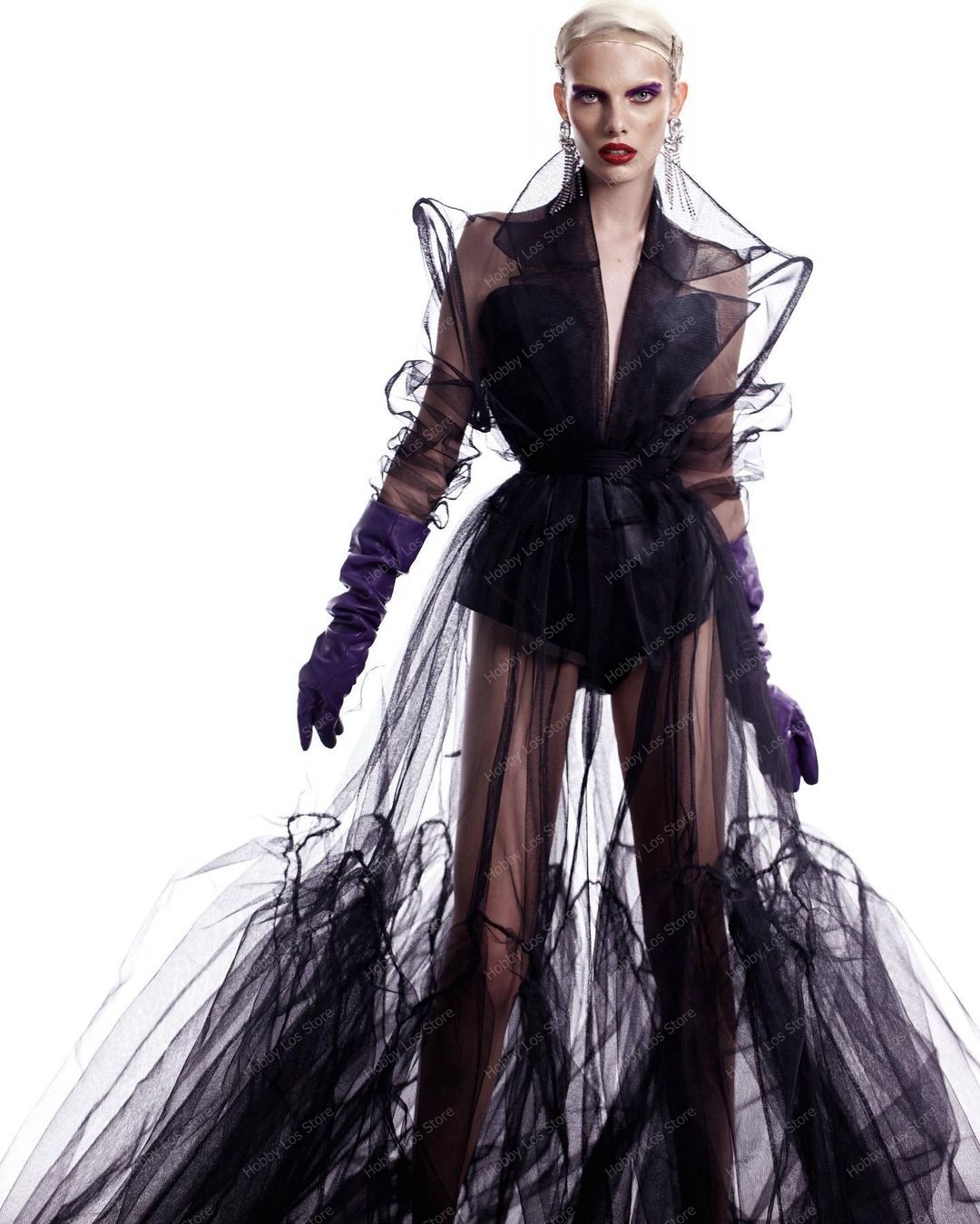 2023 New Fashion Black Tulle R - Women Fashion Photoshoot incelemesi ve fiyatı