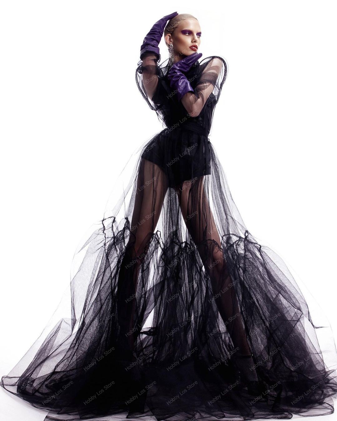 2023 New Fashion Black Tulle R - Women Fashion Photoshoot incelemesi ve fiyatı