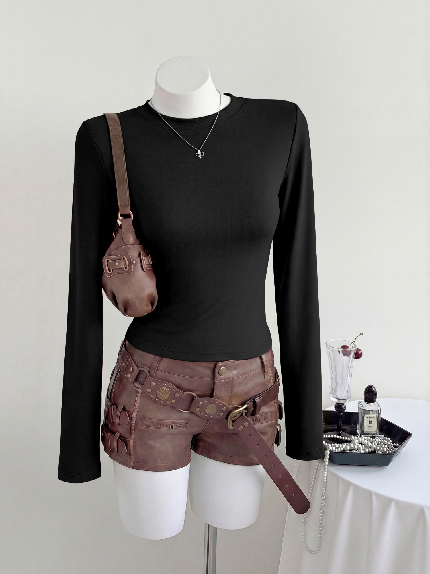 Y2K Cropped Long Sleeve T-Shir - Crop Top Women incelemesi ve fiyatı