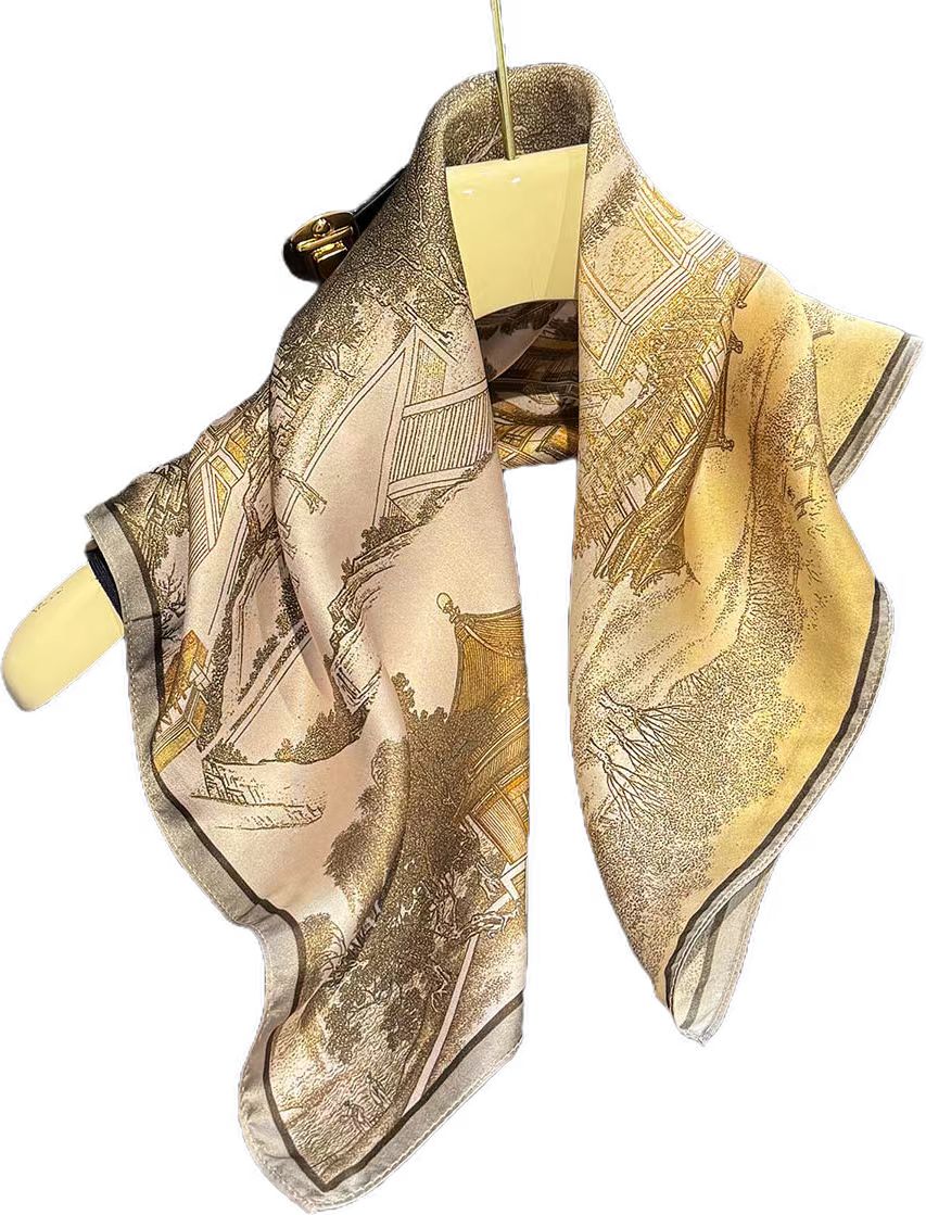 Brand 100% Natural Silk Scarf  - Women'S Fashion Poncho incelemesi ve fiyatı