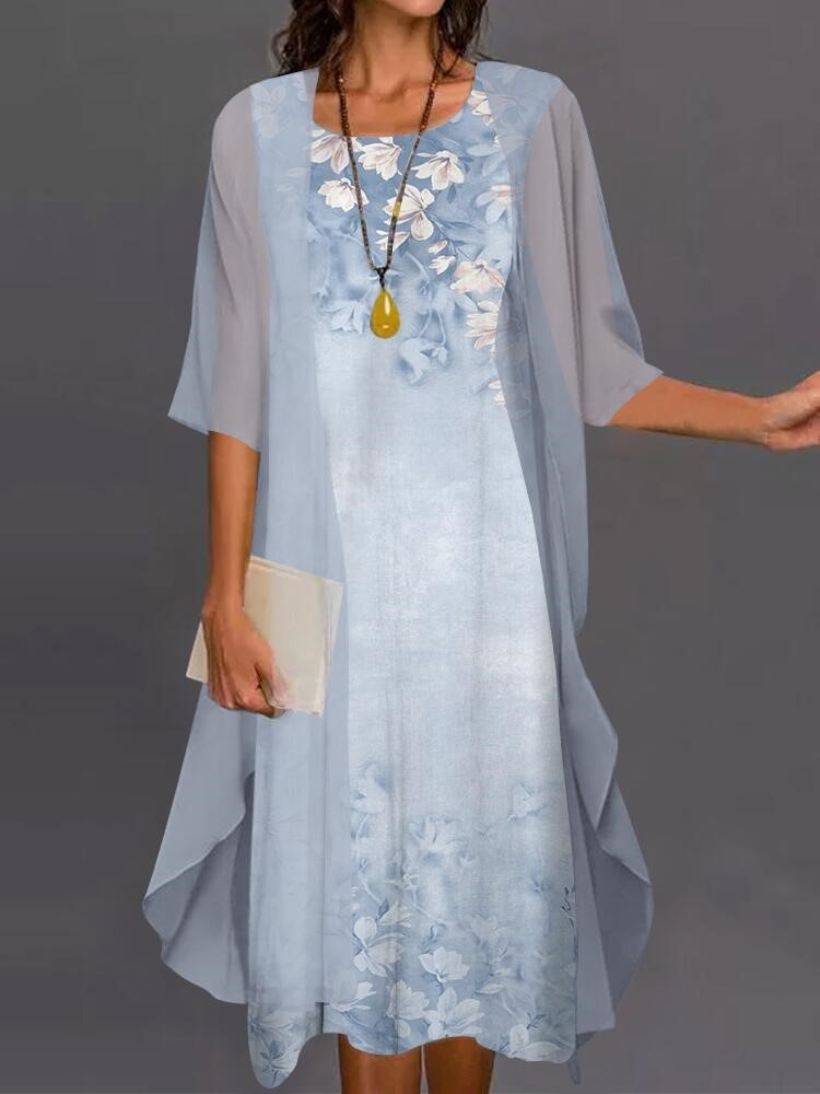Summer Elegant Dress Two-piece - Women'S Fashion Long Coat incelemesi ve fiyatı