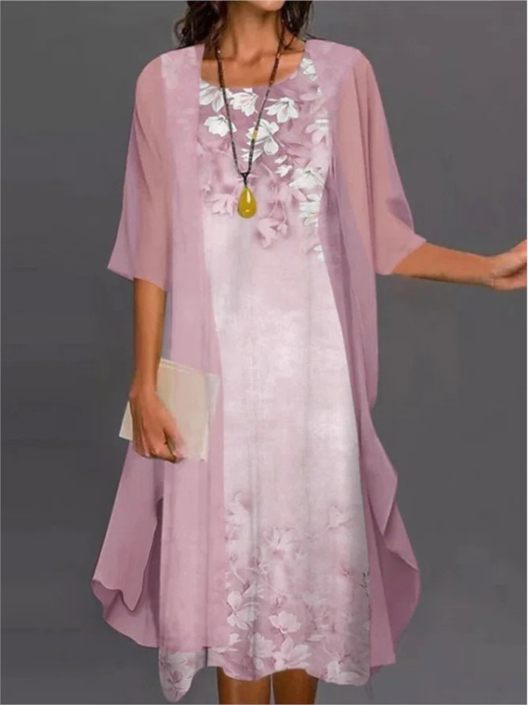 Summer Elegant Dress Two-piece - Women'S Fashion Long Coat incelemesi ve fiyatı