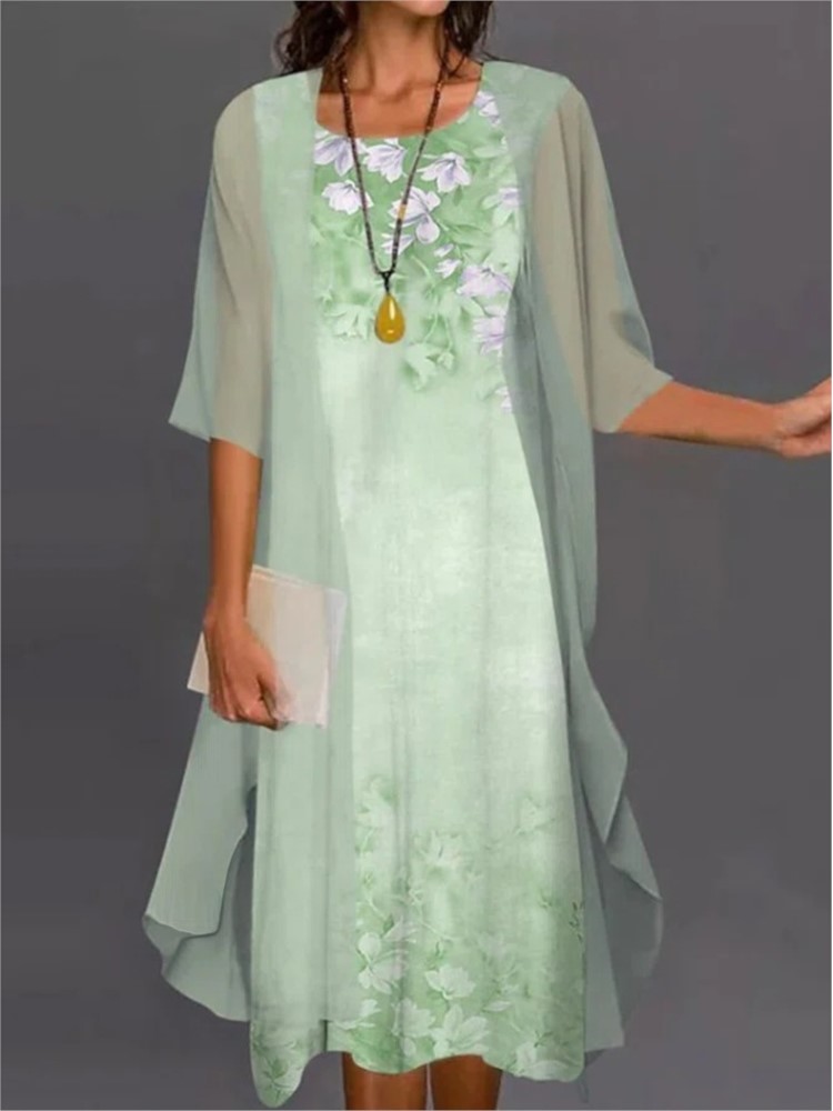 Summer Elegant Dress Two-piece - Women'S Fashion Long Coat incelemesi ve fiyatı