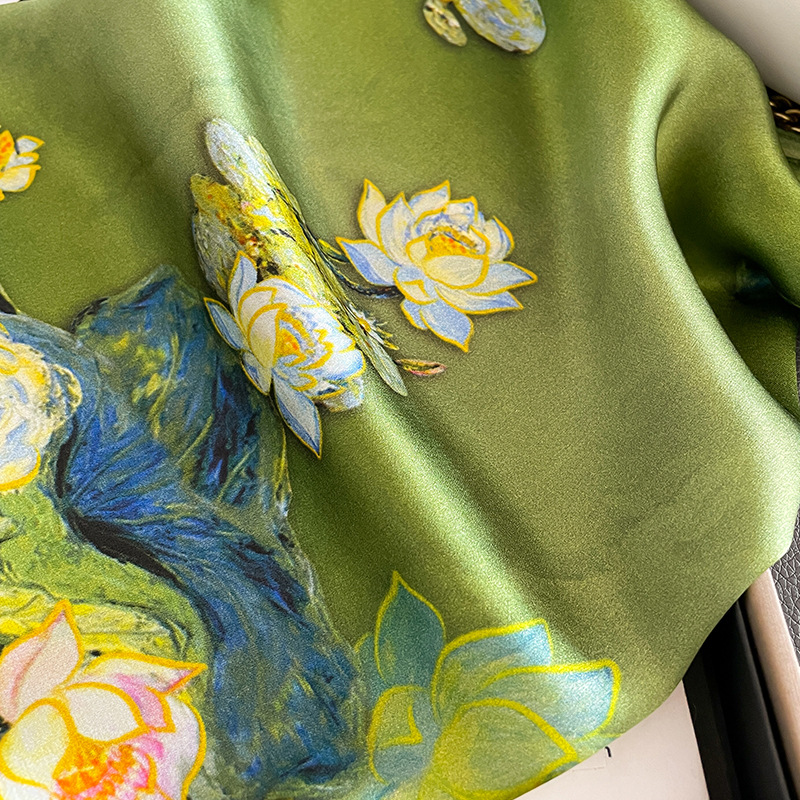 100% Real Silk Scarf Fashion B - Women'S Fashion Poncho incelemesi ve fiyatı