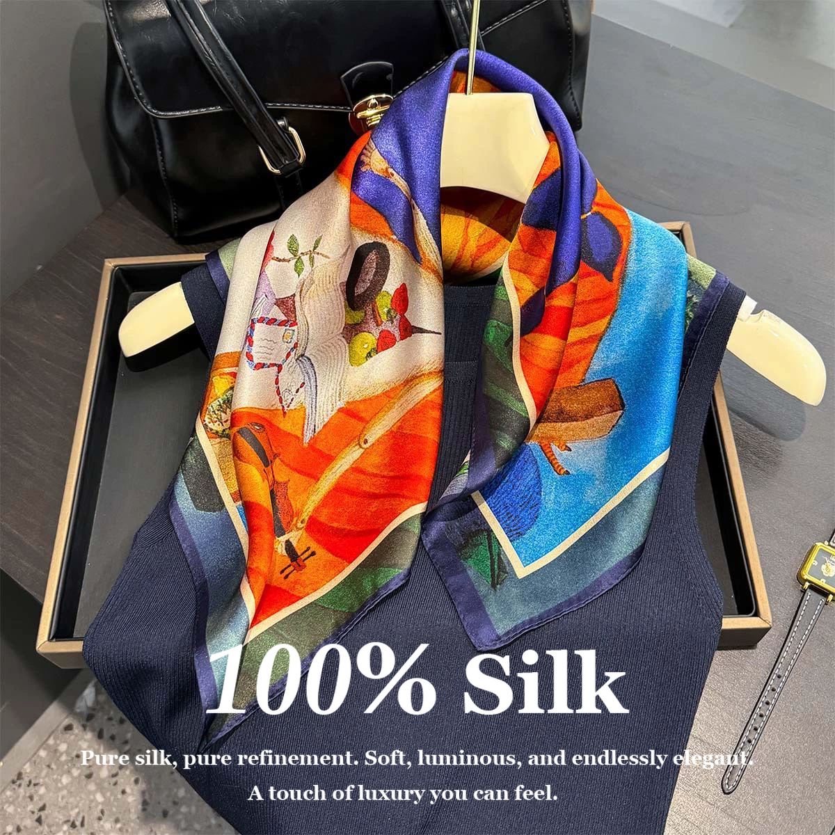 100% Pure Silk Scarf Summer Wo - Women'S Fashion Poncho incelemesi ve fiyatı
