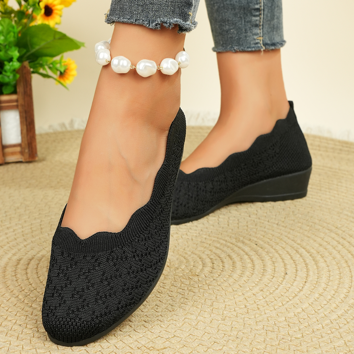 Women's Breathable Knit Flats  - Women'S Fashion Loafers incelemesi ve fiyatı