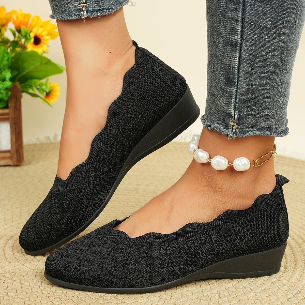 Women's Breathable Knit Flats  - Women'S Fashion Loafers incelemesi ve fiyatı