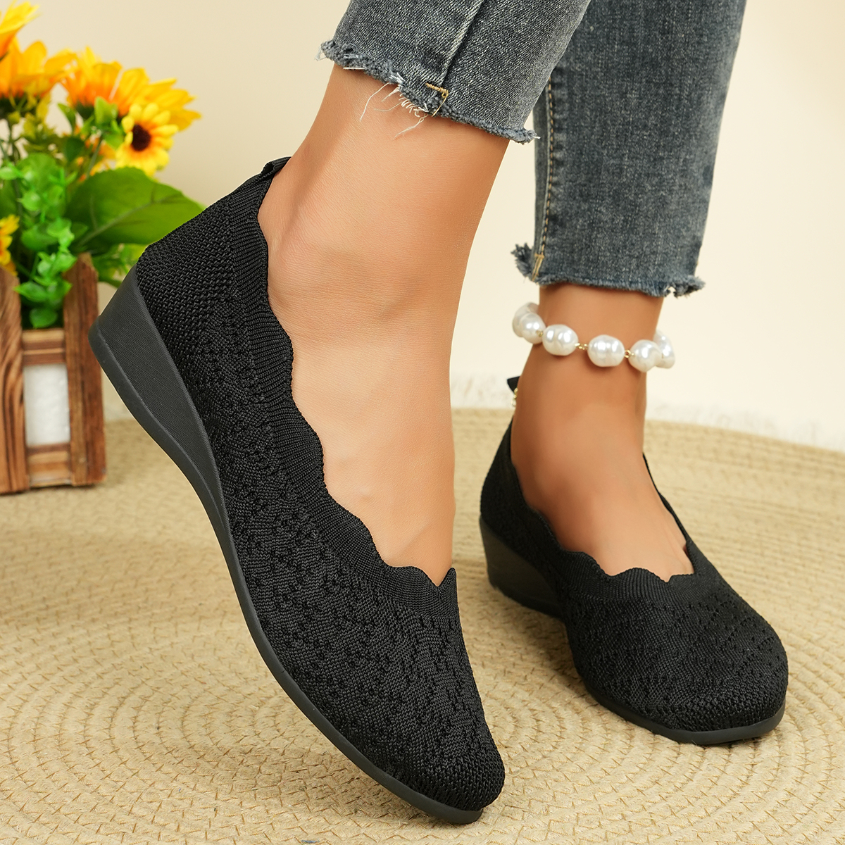 Women's Breathable Knit Flats  - Women'S Fashion Loafers incelemesi ve fiyatı