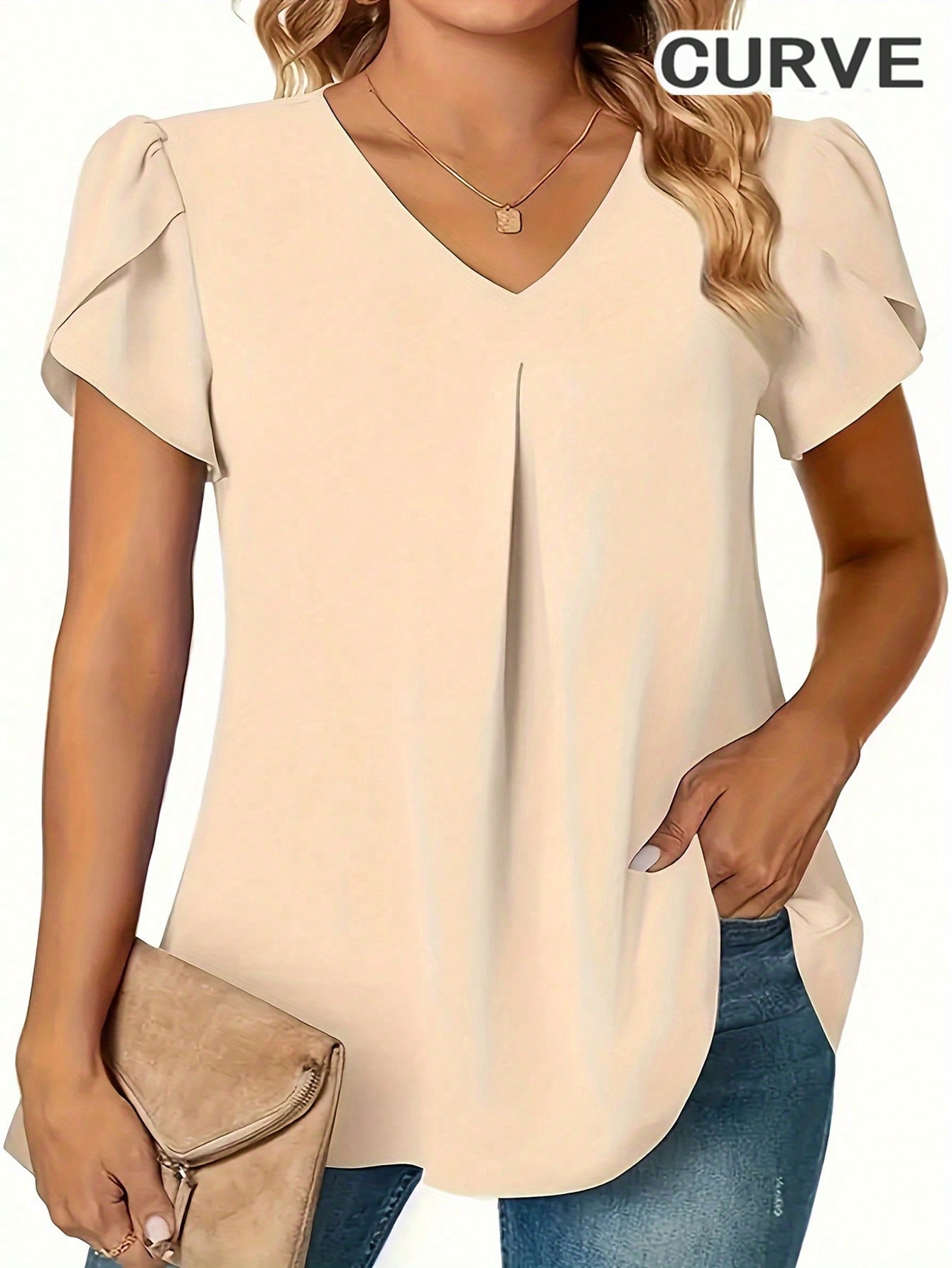 Plus Size 0XL-5XL Women V-neck - Women'S Fashion Essentials incelemesi ve fiyatı
