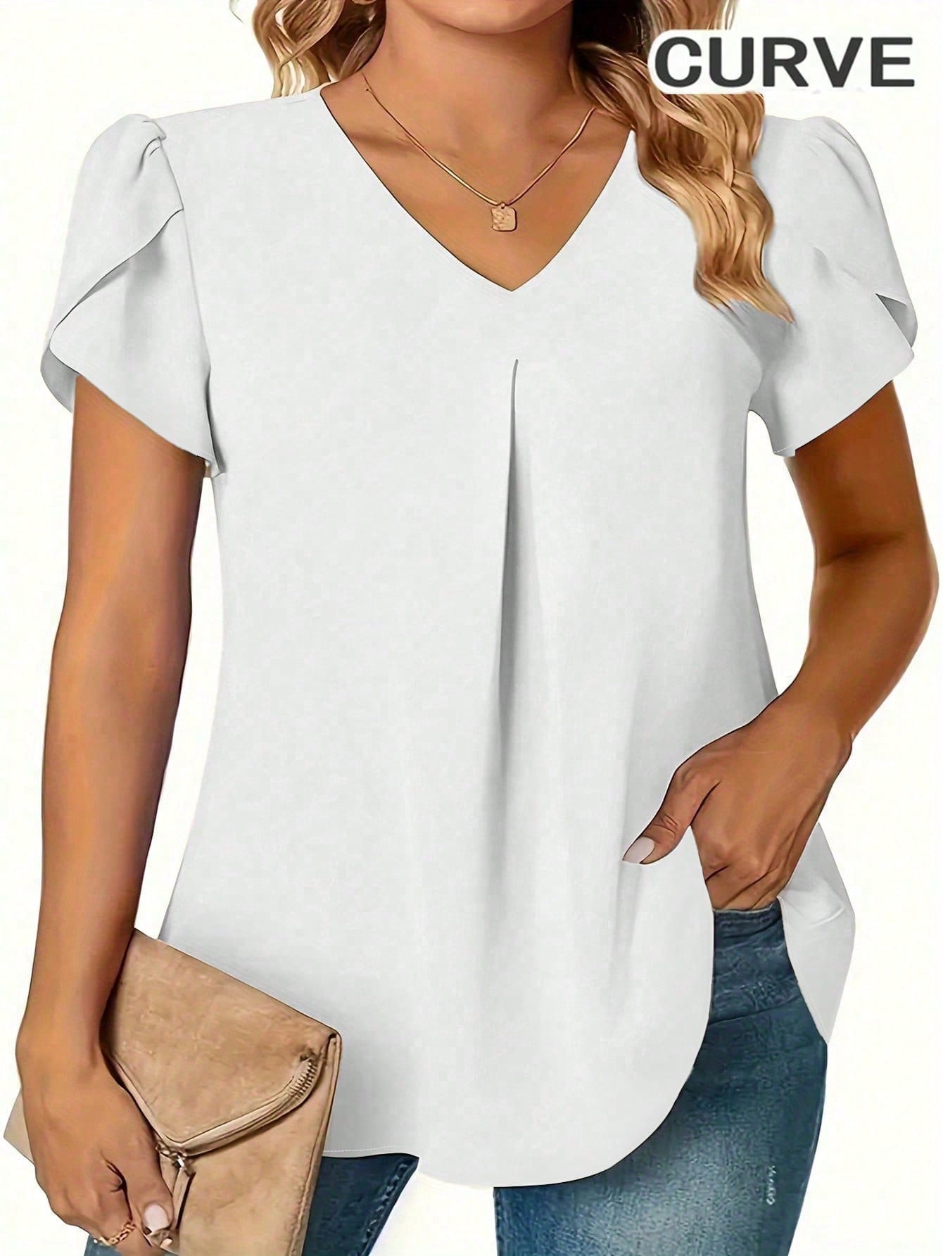 Plus Size 0XL-5XL Women V-neck - Women'S Fashion Essentials incelemesi ve fiyatı