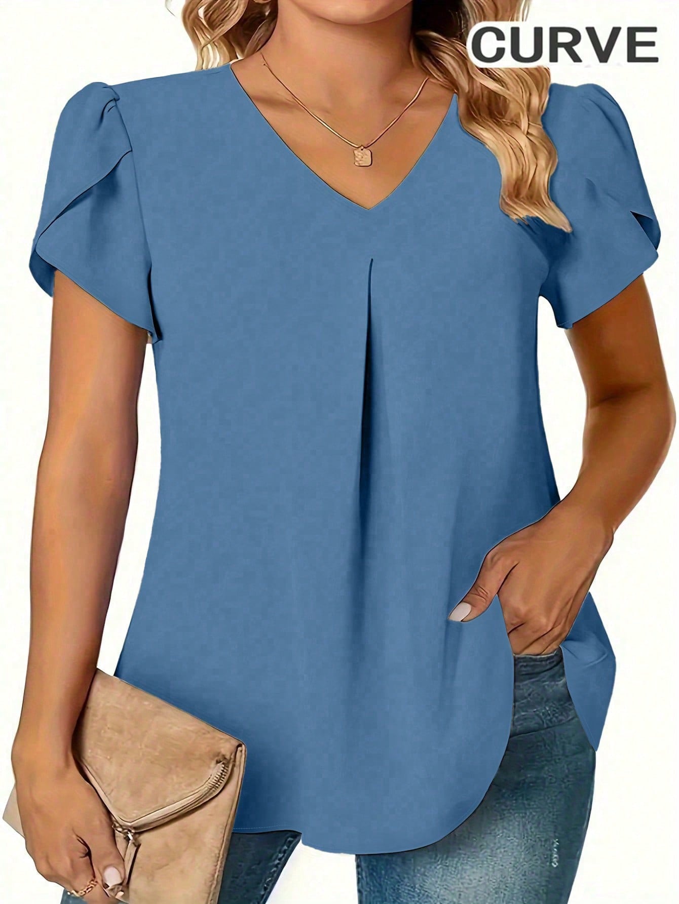 Plus Size 0XL-5XL Women V-neck - Women'S Fashion Essentials incelemesi ve fiyatı