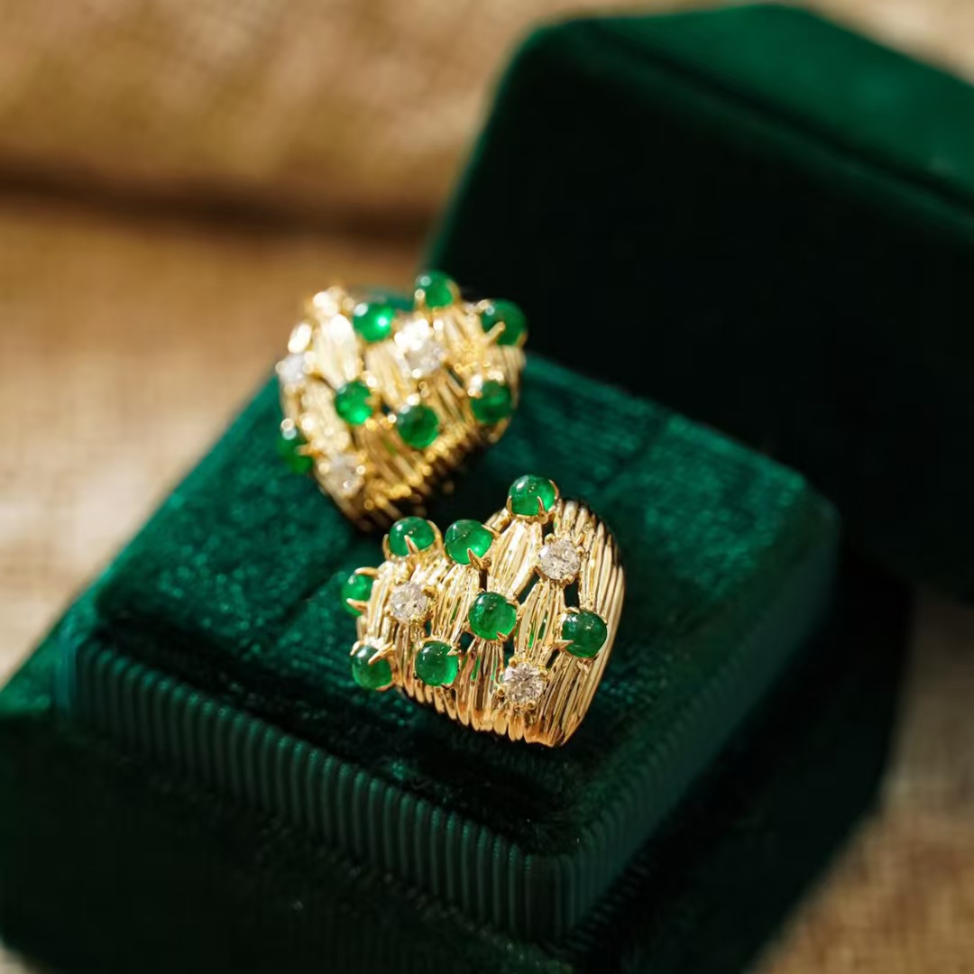 Retro14K Gold Filled Emerald D - Women'S Fashion Victorian Era incelemesi ve fiyatı