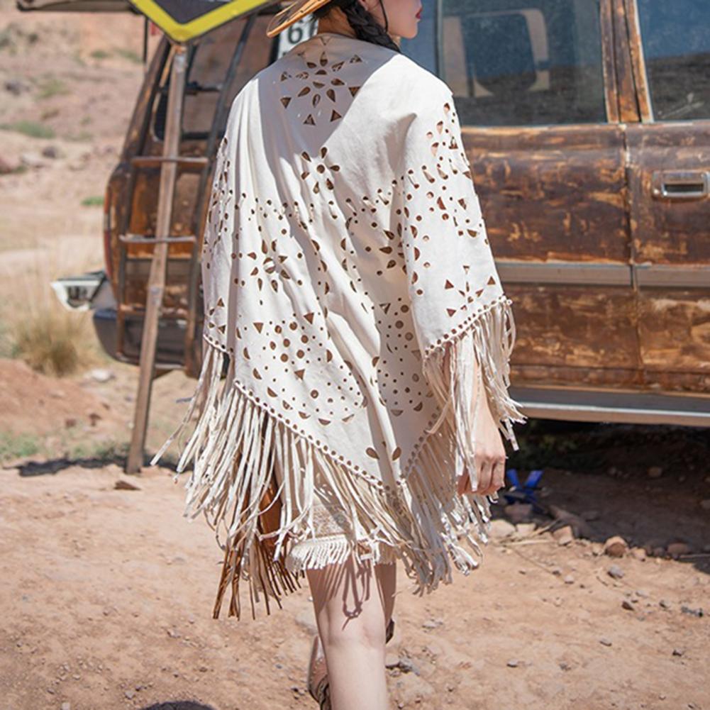 New In 2024 Solid Color Hollow - Women'S Fashion Poncho incelemesi ve fiyatı