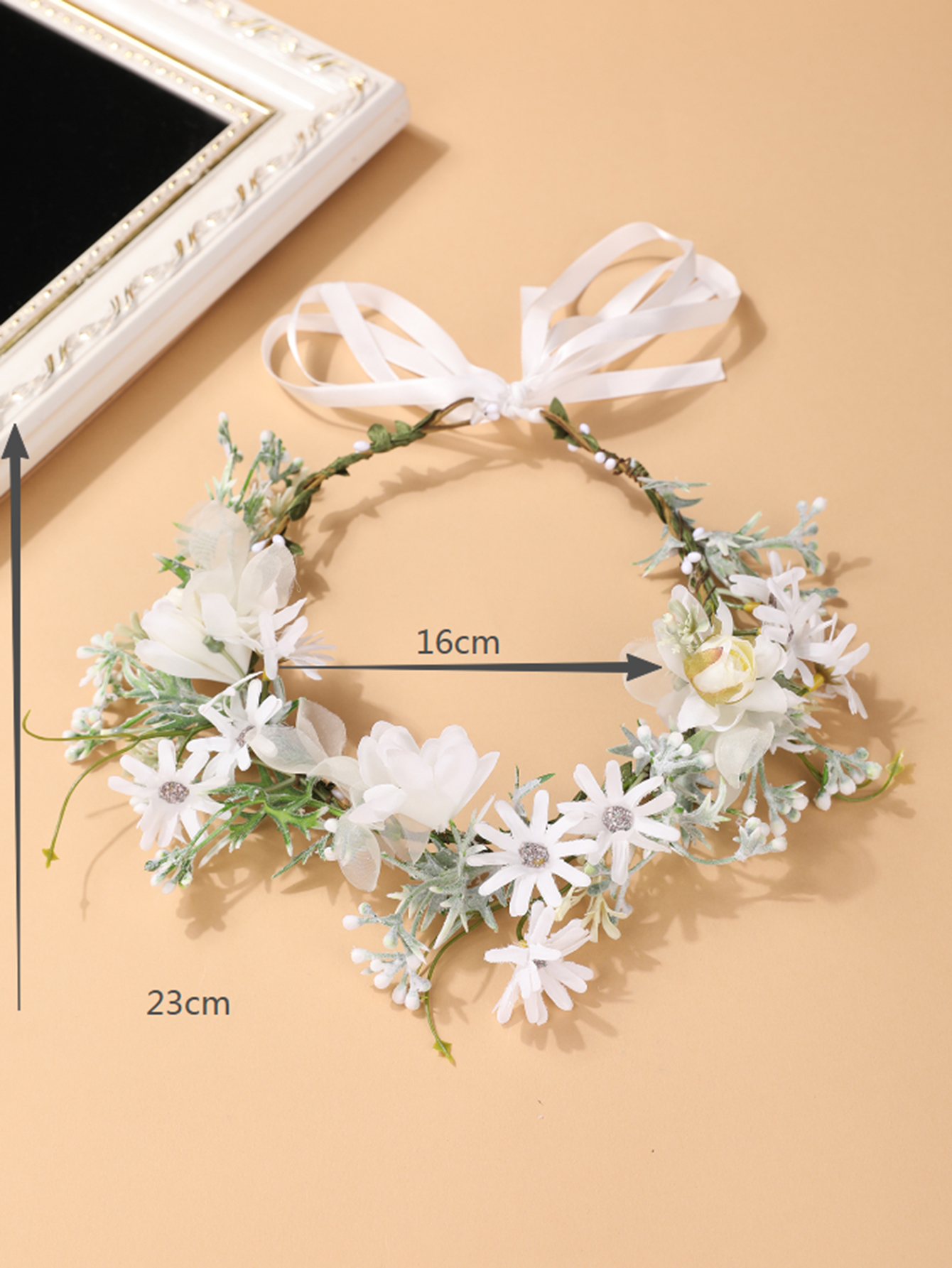 Pure White Flower Handmade Wre - Women Fashion Photoshoot incelemesi ve fiyatı