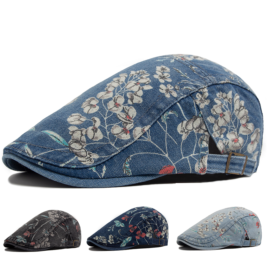 New Vintage Print Denim Beret  - Women Fashion Nz incelemesi ve fiyatı