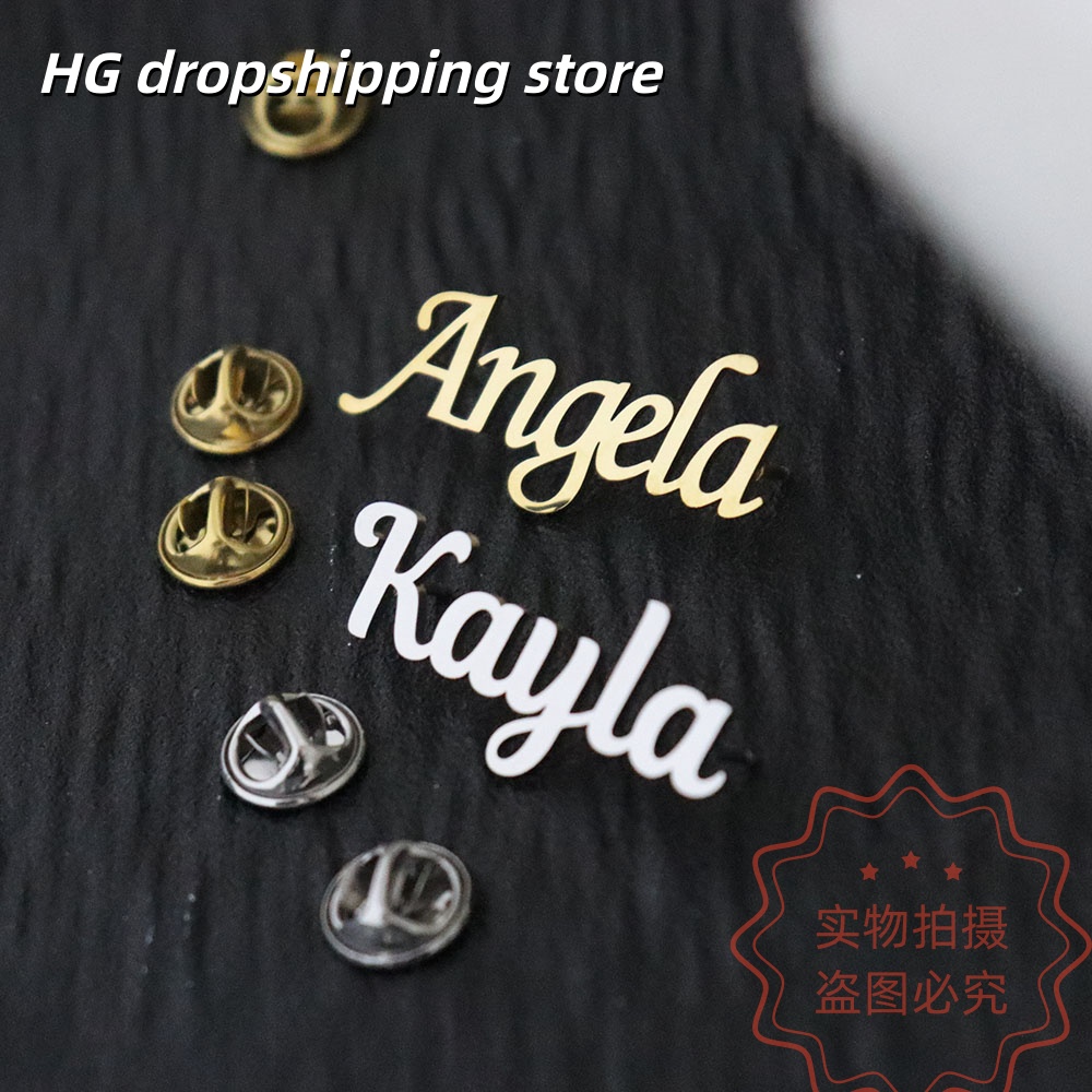 Custom Nameplate Brooch Person - Women Fashion Fun incelemesi ve fiyatı