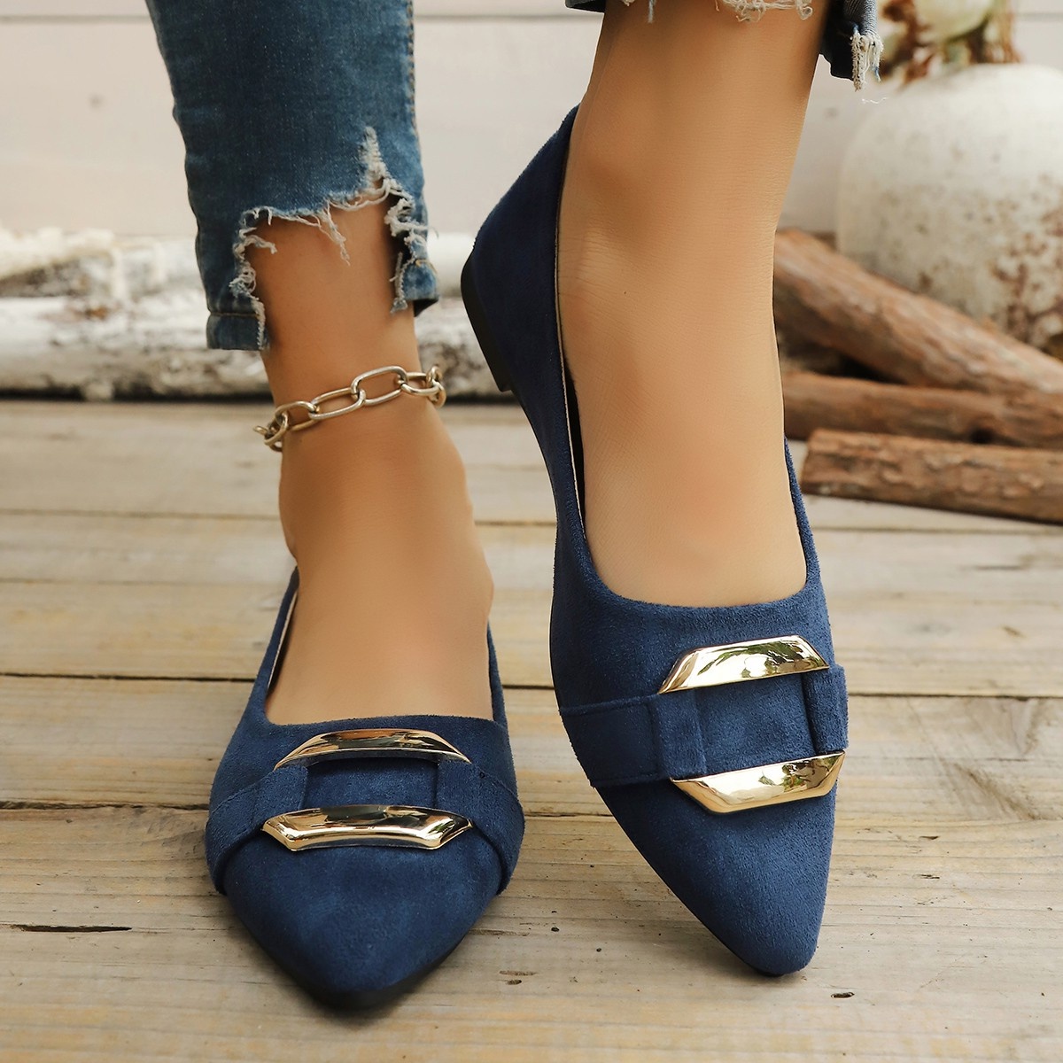 Spring and Autumn Elegant Poin - Women'S Fashion Loafers incelemesi ve fiyatı