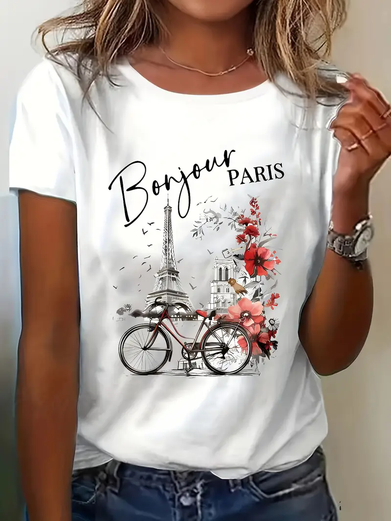Fashion Bonjour Paris Text Pri - Women'S Fashion Paris incelemesi ve fiyatı