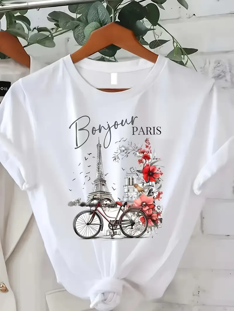 Fashion Bonjour Paris Text Pri - Women'S Fashion Paris incelemesi ve fiyatı