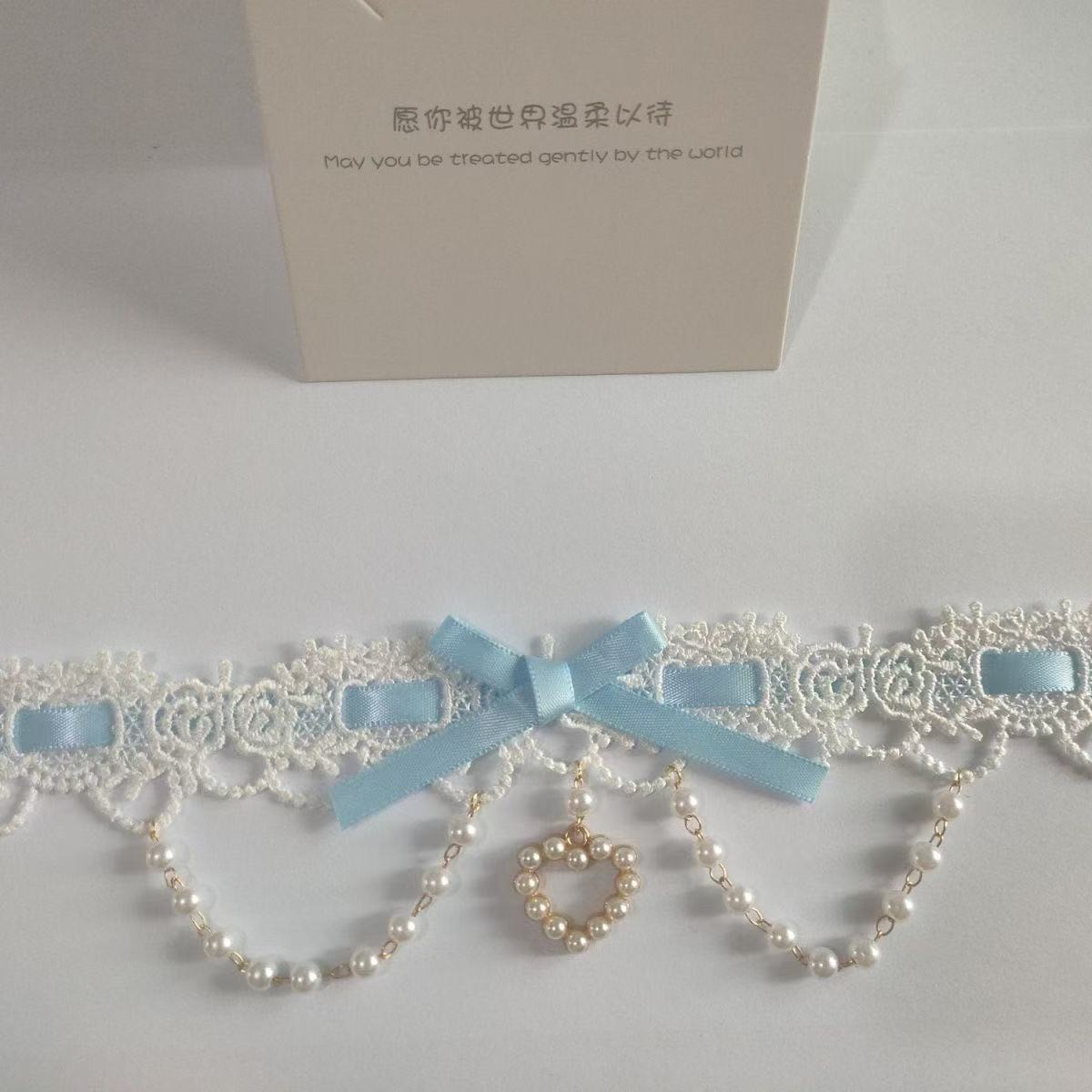 Sweet Lolita Pearl Lace Neckla - Women Fashion Photoshoot incelemesi ve fiyatı