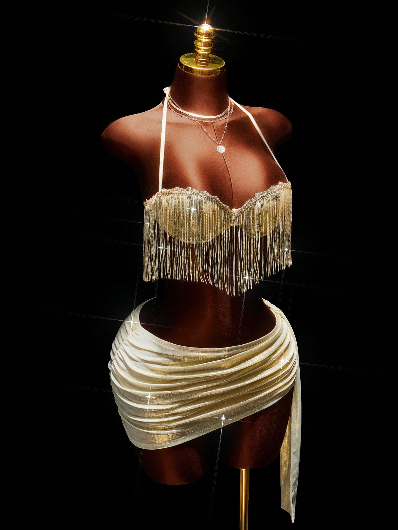Sequin Tassel Crop Top And Ruf - Crop Top Women incelemesi ve fiyatı
