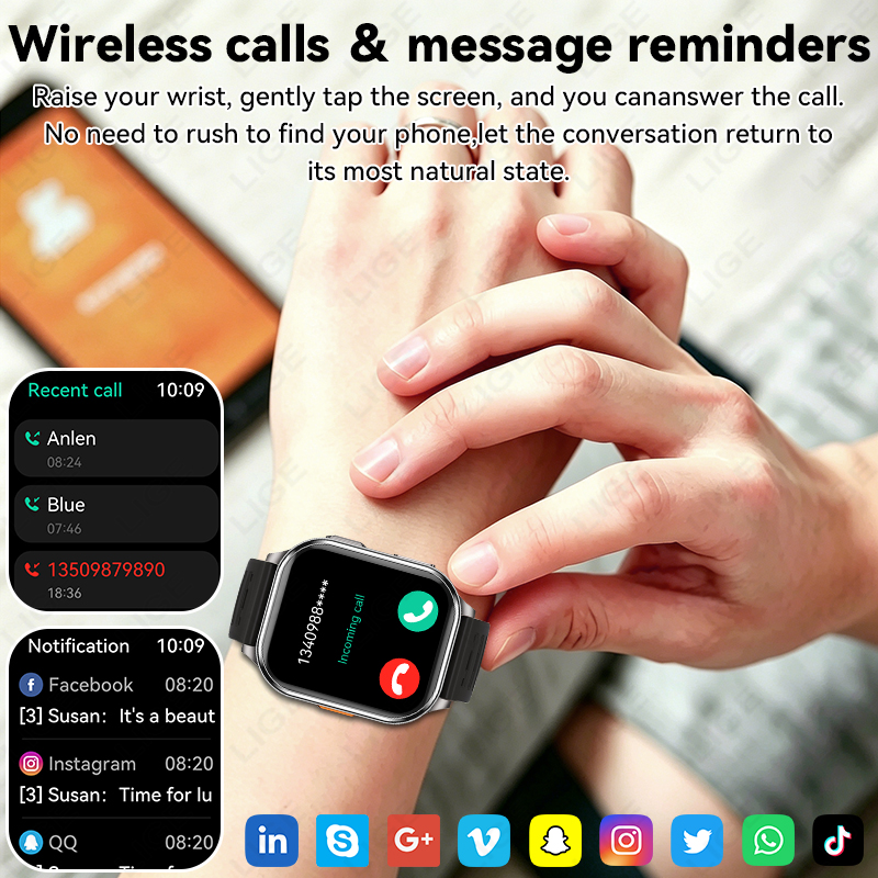 LIGE New Smart Watch Men Women - Women Fashion Video incelemesi ve fiyatı