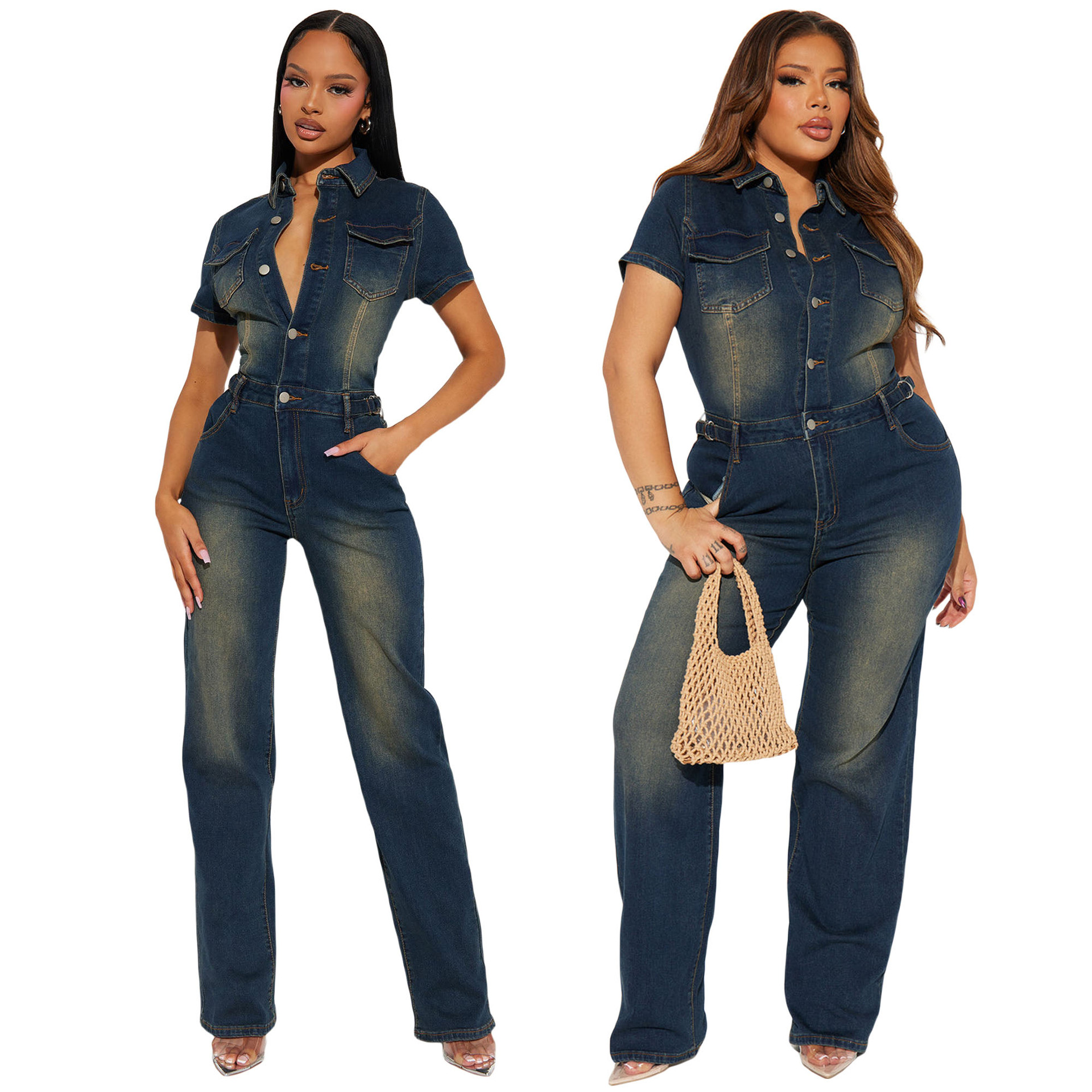 Demin Overalls Jumpsuits Women - Mom Jeans Women incelemesi ve fiyatı