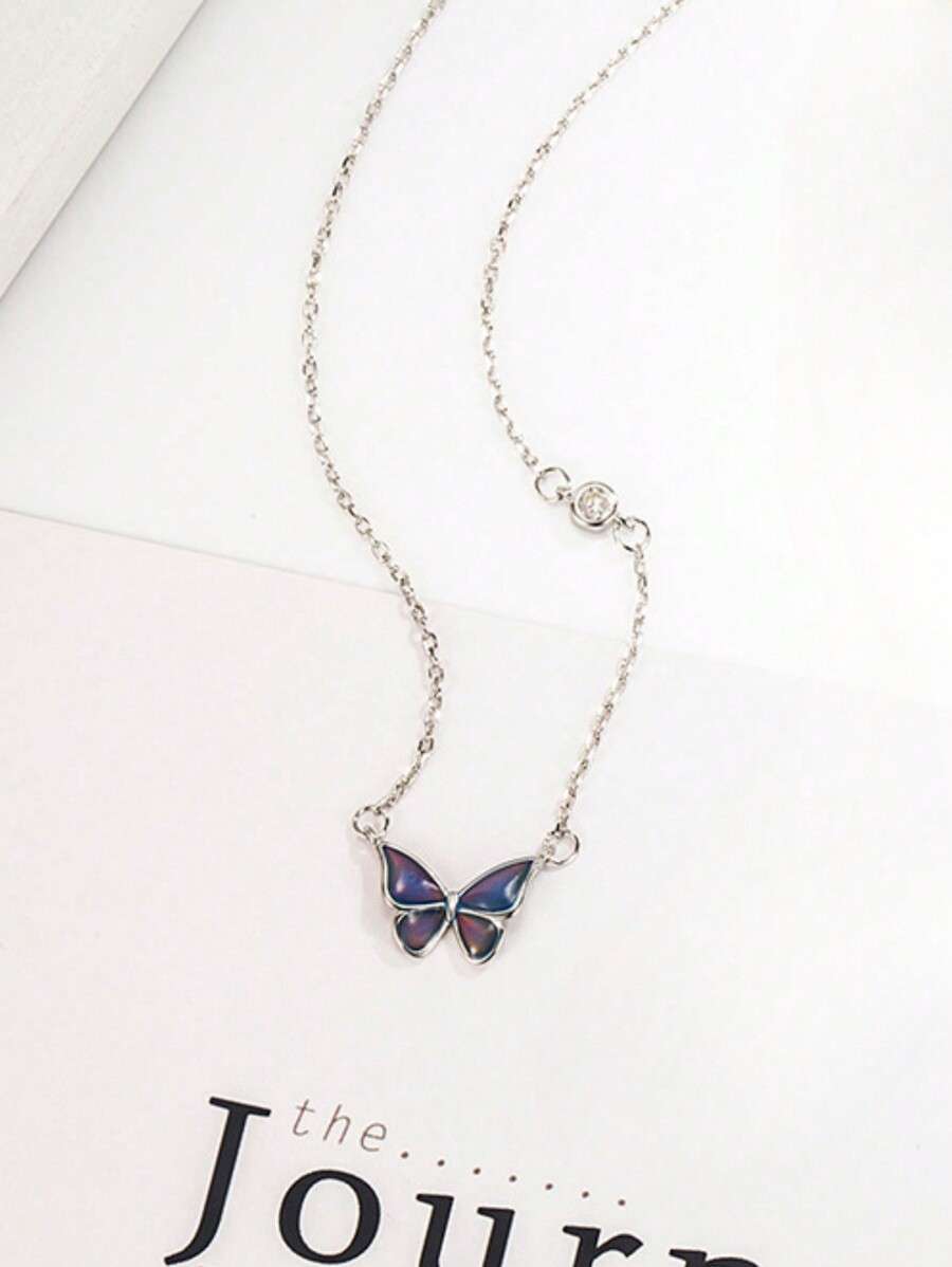 Stylish Color-Changing Butterf - Women Fashion Necklace incelemesi ve fiyatı