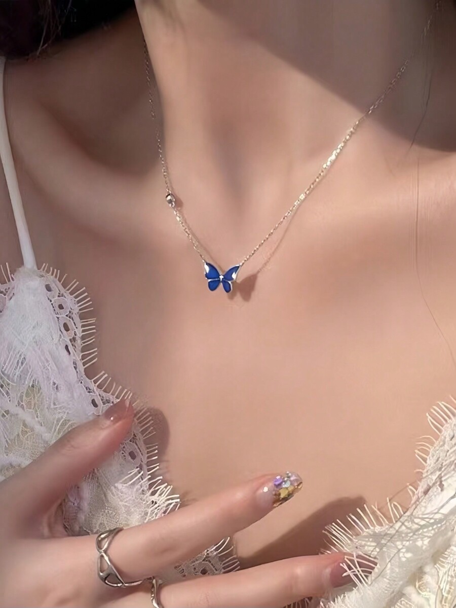 Stylish Color-Changing Butterf - Women Fashion Necklace incelemesi ve fiyatı