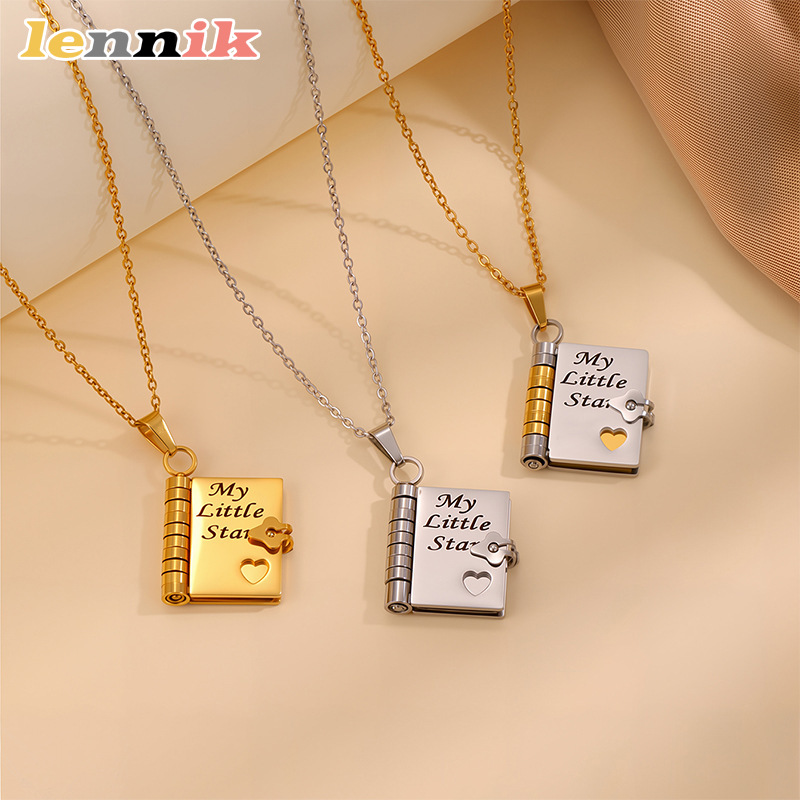 LENNIK Openable Book Necklace, - Women Fashion Open Now incelemesi ve fiyatı
